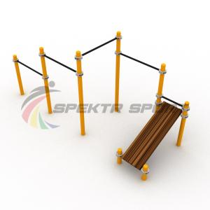 Купить Каскад турников со скамьей для пресса Воркаут SP WRK-12_76mm в Эртиле 