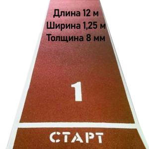 Купить Дорожка для разбега 12 м х 1,25 м. Толщина 8 мм в Эртиле 